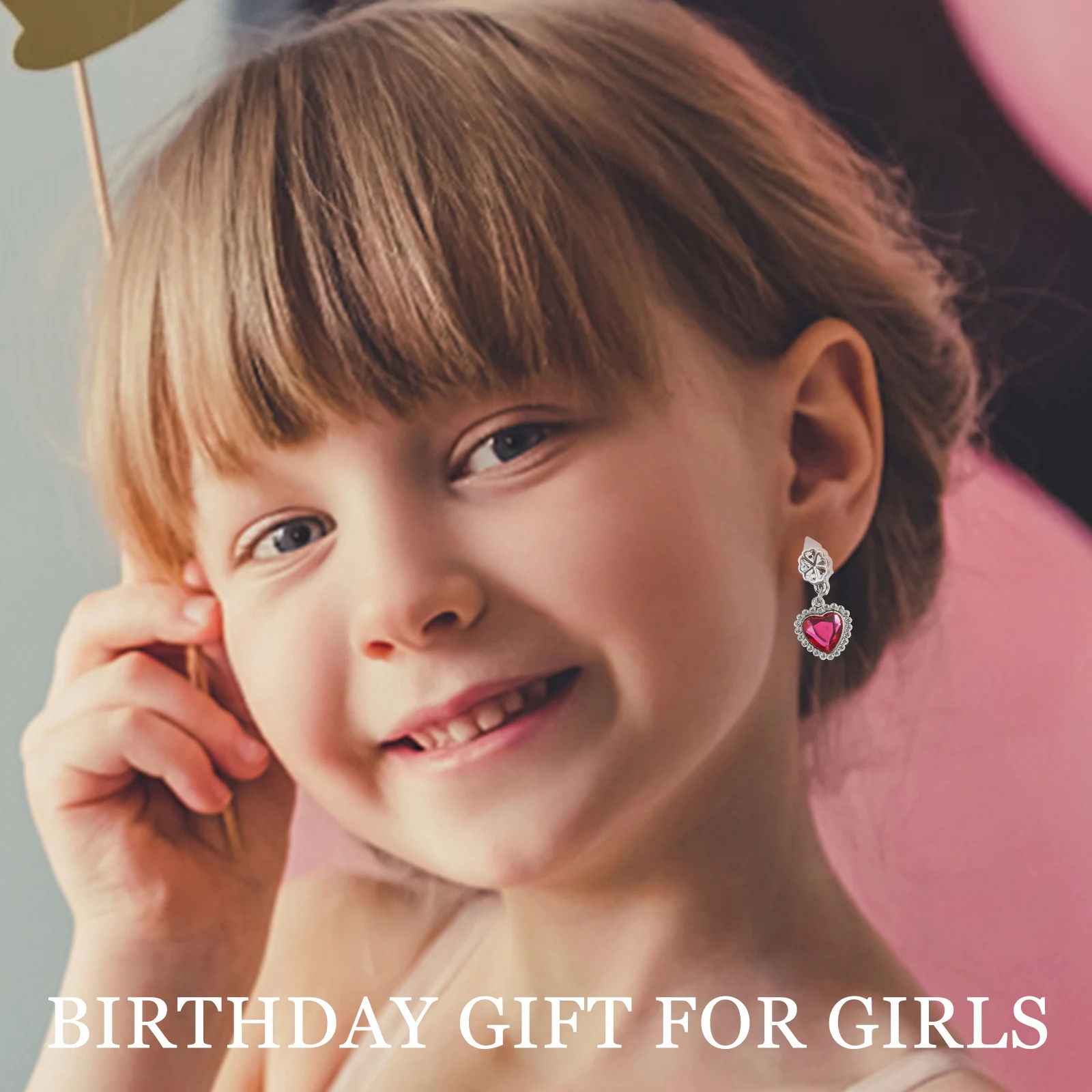 6 مجموعة مجوهرات للبنات مجموعة مجوهرات للأطفال الصغار فستان أقراط وقلائد وخواتم هدية عيد ميلاد 4-6-6-8 سنوات