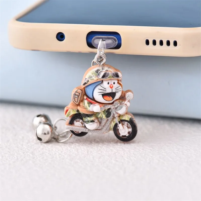 Cartoon cute Doraemon mobile phone dust plug type-c charging port personalized creative trend pendant Christmas gift wholesale