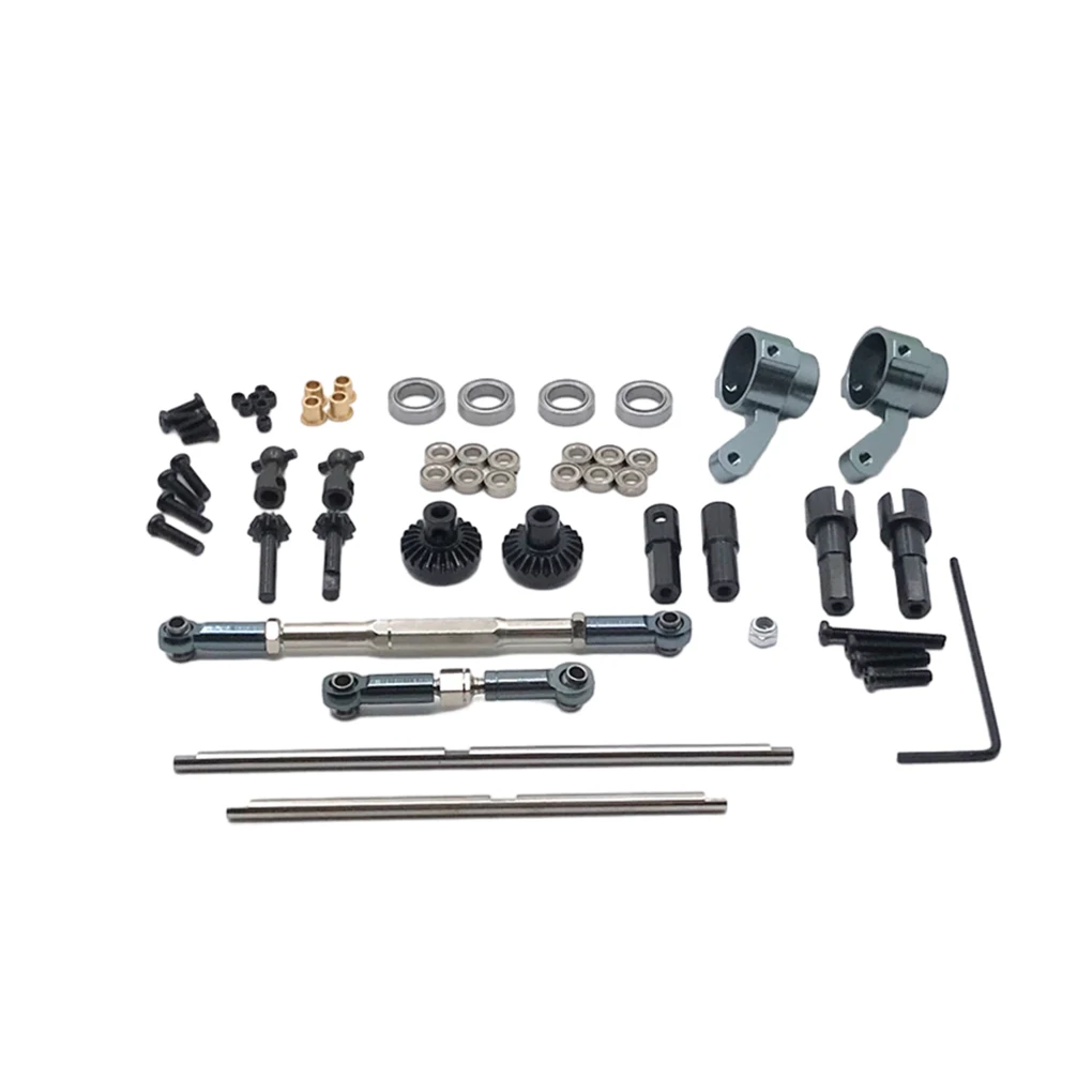 

Metal Metal Upgrade Front And Rear Axle Parts For WPL 1/16 C14 C24 B14 B16 RC Car Axle Set WPL C14