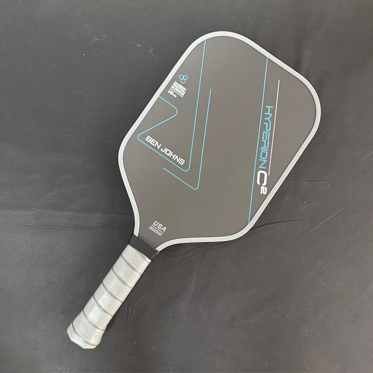 Ben Johns Super C2 T700 Pickleball Paddle, Carbon Fiber, Cold-Pressed Construction, Textured Surface, 16MM Polymer Power Core,