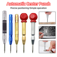 Automatic Center Punch Spring Type Locator Glass Window Breaker Self Pin Mark Universal Woodworking Punch Metal Drill Hand Tool