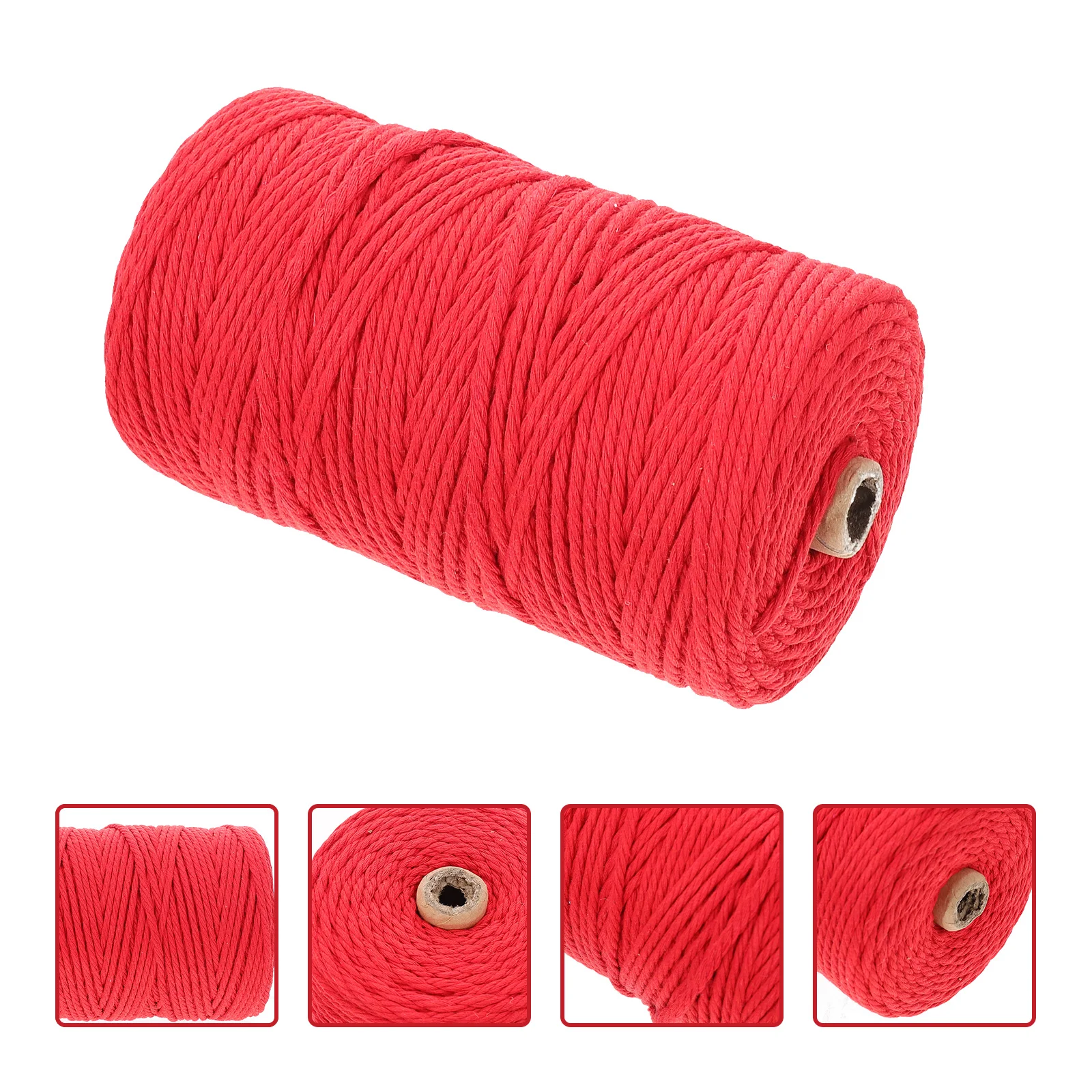

1 Roll Colorful Cotton Rope Simple Design Easy Carry DIY Craft Rope Hanging Blanket Woven Cotton Thread DIY Supplies