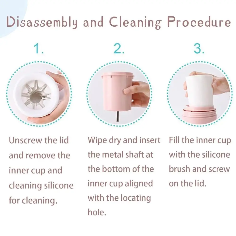

Soft Silicone Pet Foot Washing Cup Press Button Portable Dog Paw Cleaner Cup One Click Automatic Dog Feet Washer Dirty Paw