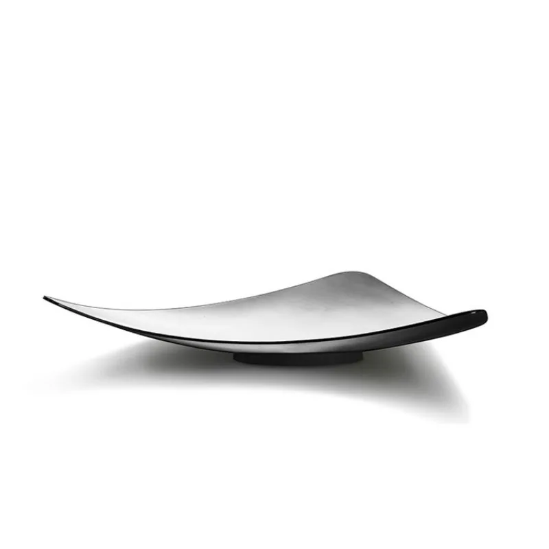 

Modern light luxury creative stainless steel fruit plate hotel living room home tea table food storage decorative ornament tray