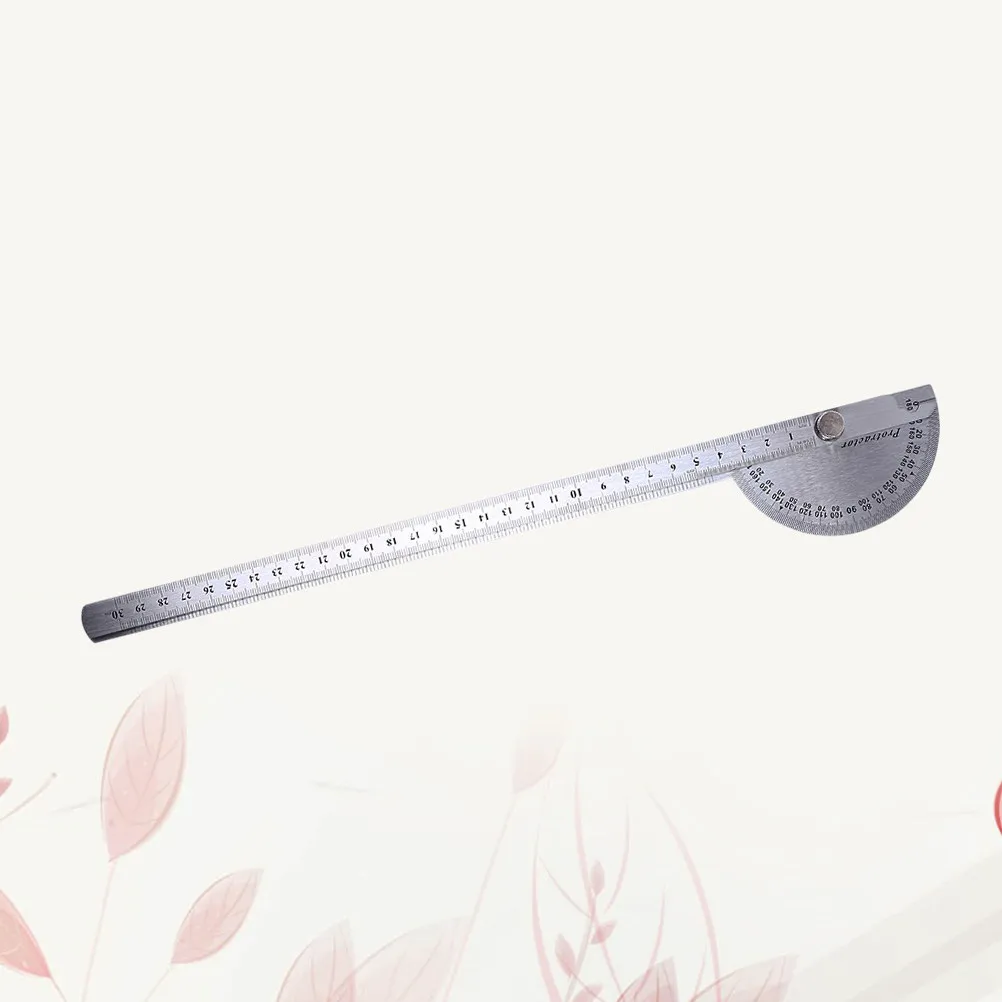 Goniometer Protractor Stainless Steel 0-180 Degree Adjustable Rotary Swing Sharp Edge Accurate Measurement for Radial