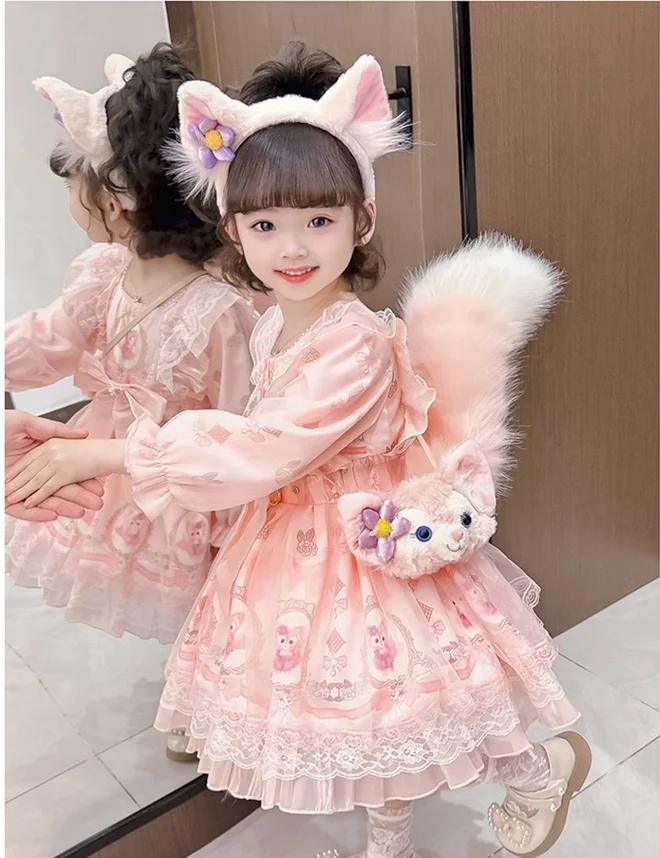 Lolita Dress Autumn and Winter Starry Children's Fashionable Little Magic Fairy Clothes