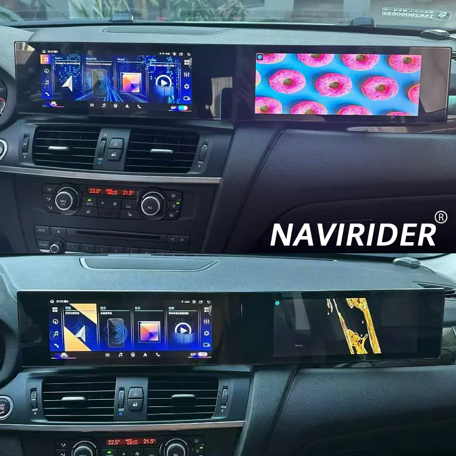 S 256GB Android Carplay 21inch Curved Screen For BMW X3 X4 F25 F26 NBT CIC 2010-2017 GPS Navi Stereo Car Multimedia Video Player