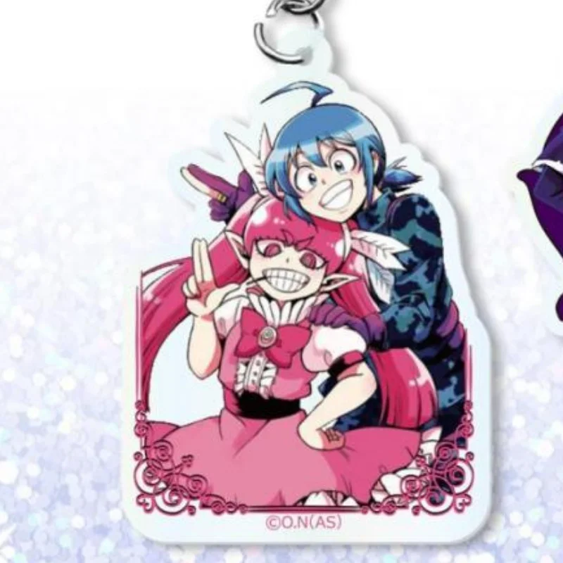 Anime Welcome to Demon School! Iruma-kun Ifrit Jin Eight Acrylic Pendant Keychains Bag Decorations Gifts For Friends