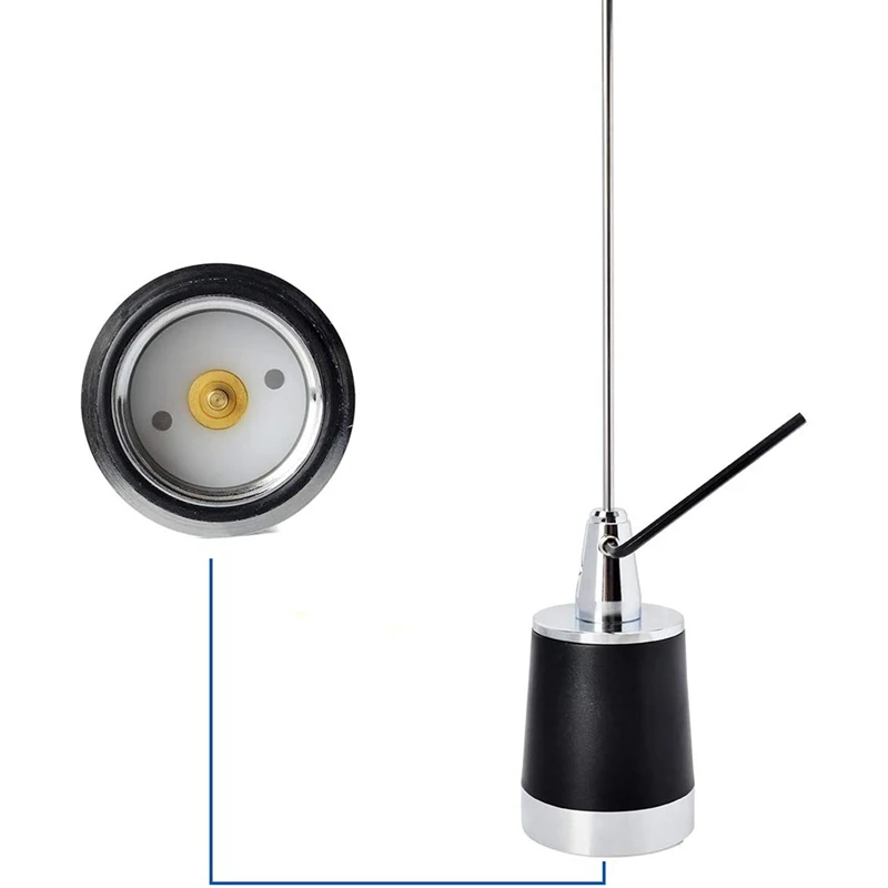 Dual Band NMO Antenna 144/430Mhz Mobile Radio Antenna For VHF UHF Two Way Radio (Requires NMO Mount)