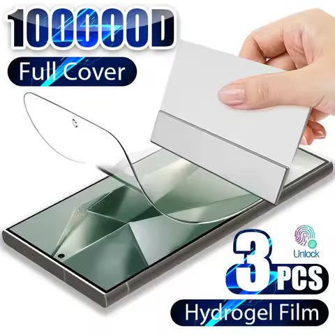 3PCS Hydrogel Film for Samsung Galaxy S24 S23 S20 S22 S21 Ultra Plus Screen Protector for Samsung S20 S21 FE 5G S10 S9 S8 Plus