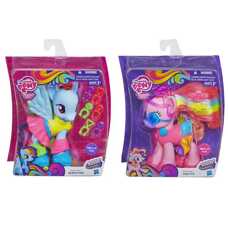 

My Little Pony Friendship Is Magic Rainbow Power Fashion Style Pinkie Pie Rainbow Dash Figure Model Toys for Girls Collectible