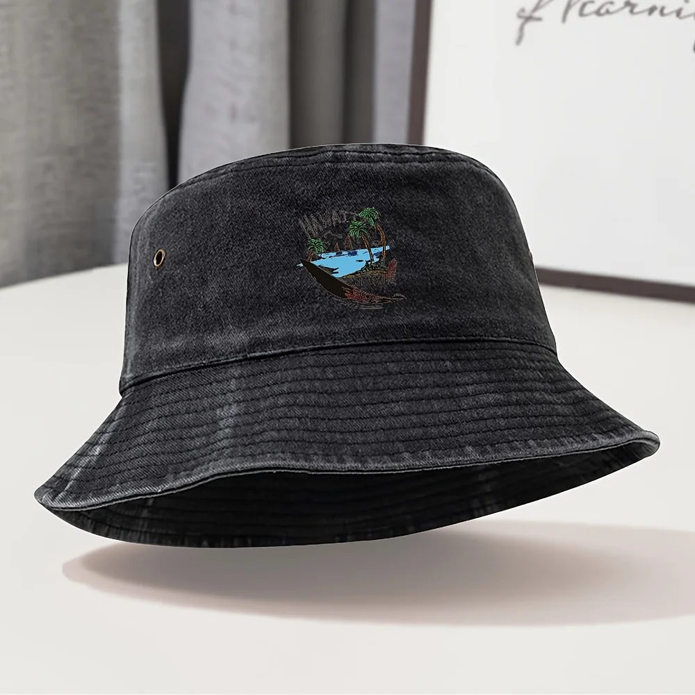 MAKEFGE Stretchable Unisex Vintage Washed Bucket Hat Suitable for Outdoor, Streetwear & Ramadan - Adjustable Sweat-Absorbing wit
