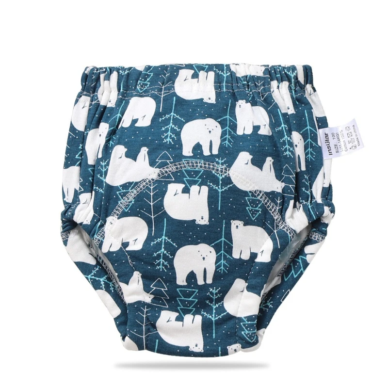 Cotton Washable Baby Toilet Training Pants Study Pants 6-Layer Gauze Baby Cloth Diaper Breathable Diaper Pocket Ring Diaper