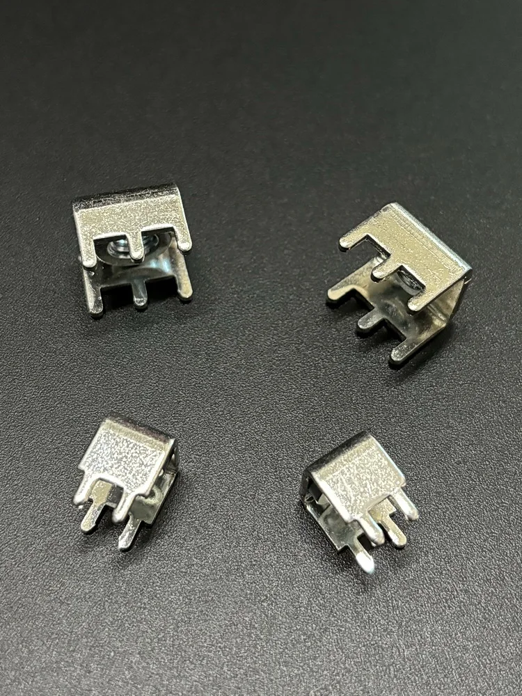 Brass Tin Plated M4M5M6 Square With Four Legs And Six Legs Pressure Riveting Thread Type PCB Board Soldering Terminals Connector