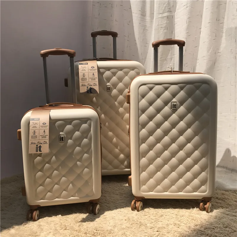 UK Fashion Brand travel luggage ins luxury spinner carry on trolley suitcase new style travel trolley case 20/24/28 inch