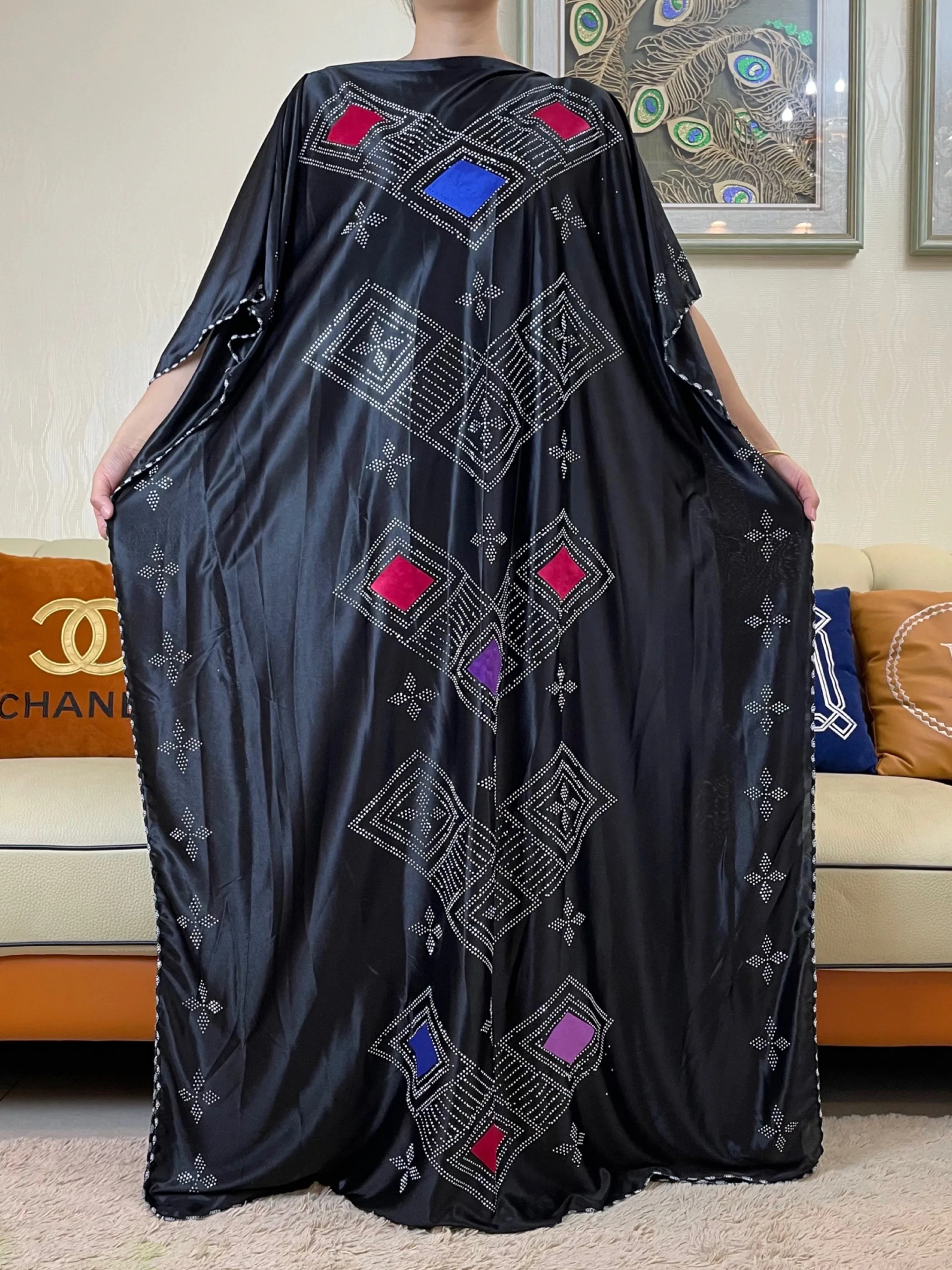 Vestidos africanos de buena calidad para mujeres musulmanas, Abaya de Dubái, Turquía, Hijab de algodón, ropa islámica americana, verano, 2023