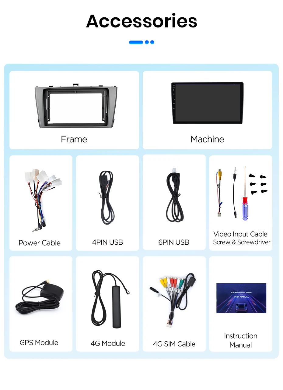 Junsun Android 15 Auto-Intelligentes System für Toyota Avensis T27 2008-2015, kabelloses CarPlay für Apple Auto, 9" – Detail 32