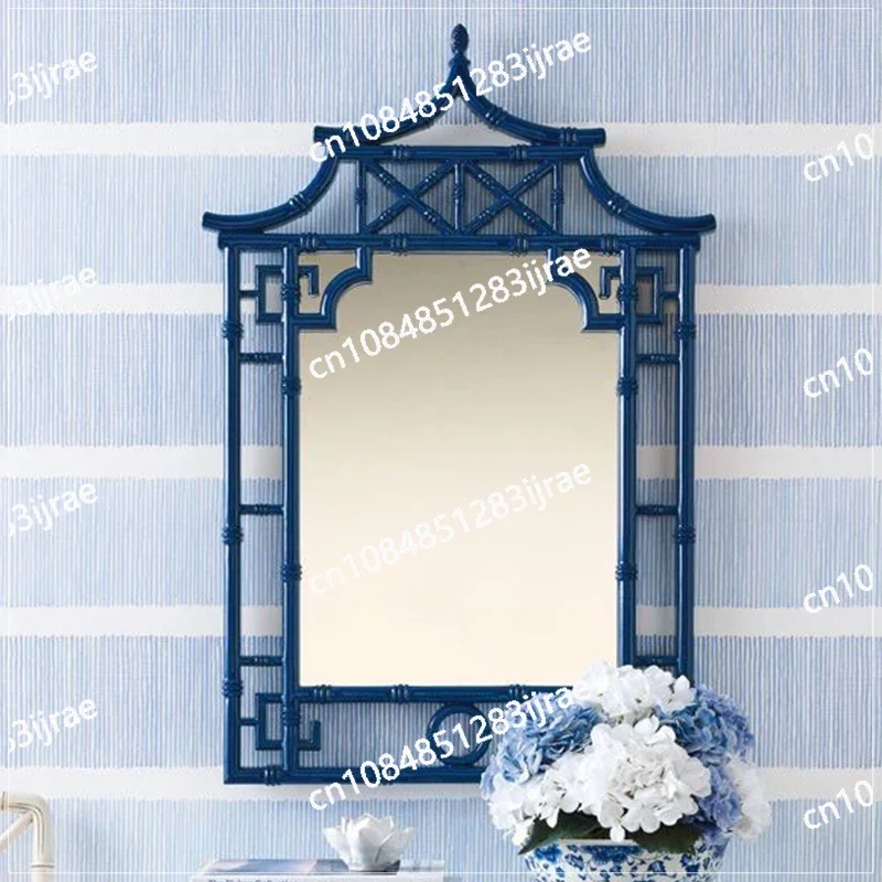 Nordic Aesthetic Luxury Wall Mirror Cute Makeup Small Desk White Irregular Household Mirror