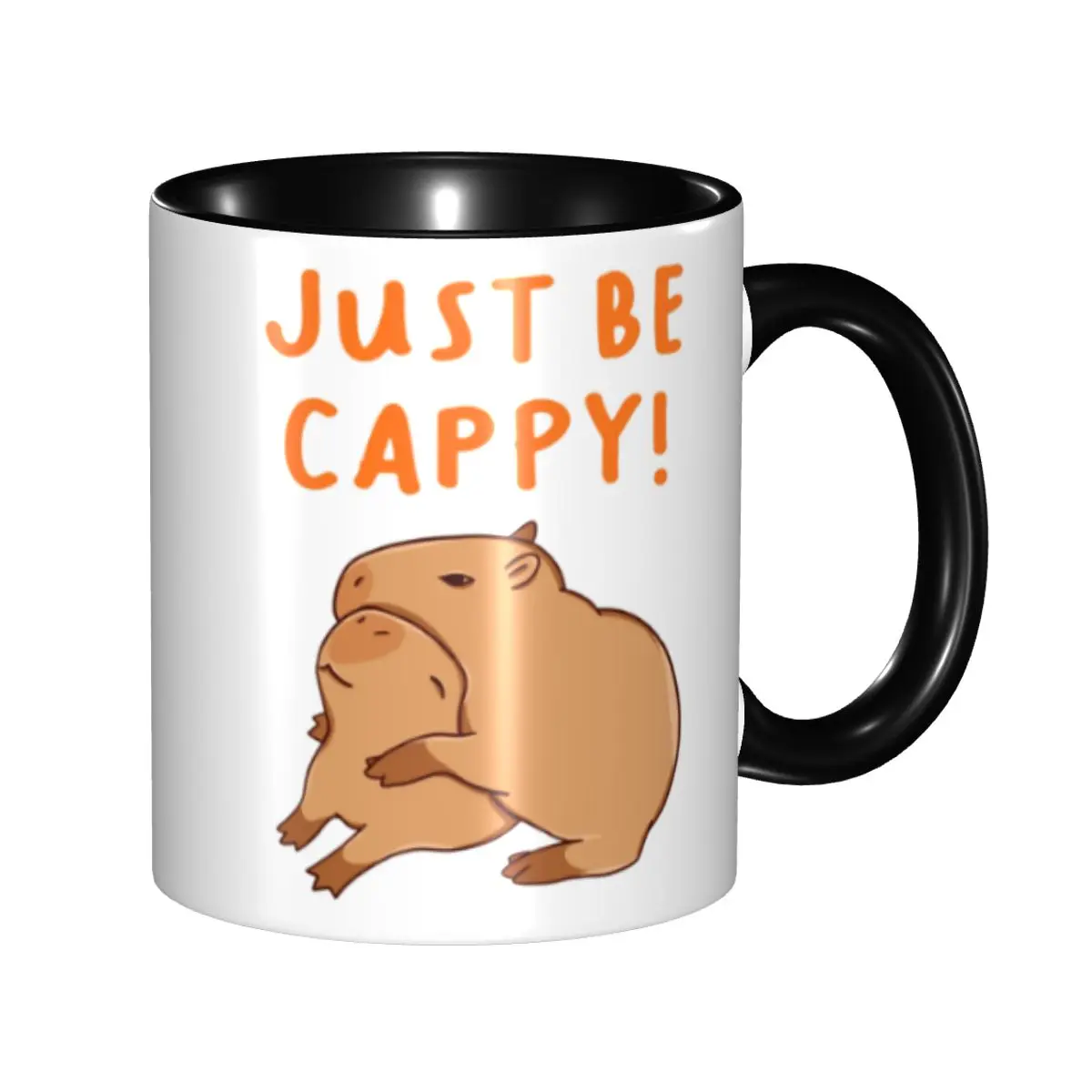 

Personalized Just Be Cappy And Hug A Capybara Coffee Mug DIY Ceramic Milk Tea Cup