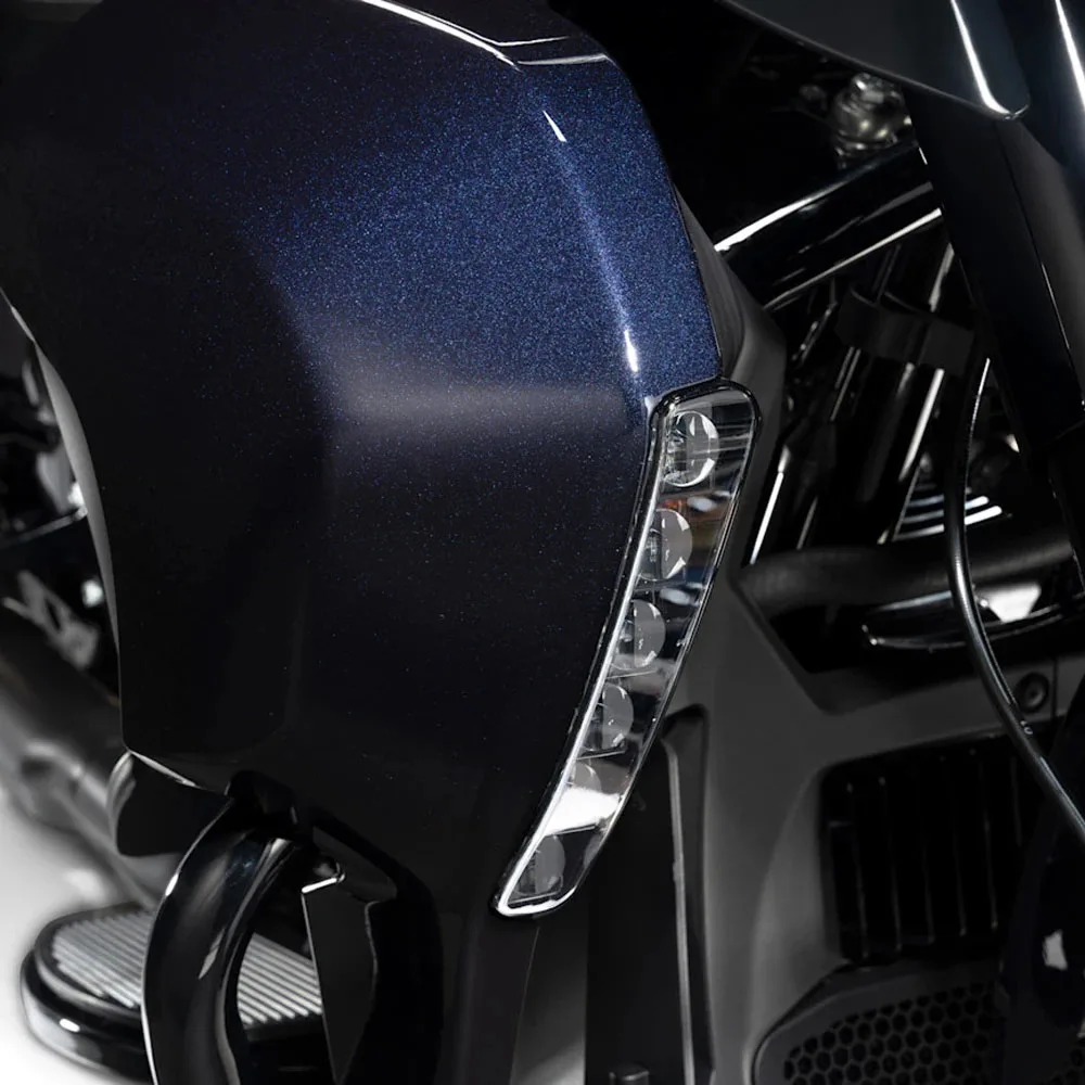 Motorcycle Fairing Undercover Turn Signal LED Daytime Running Light Integrated Design For Touring CVO Street Road Glide 23up