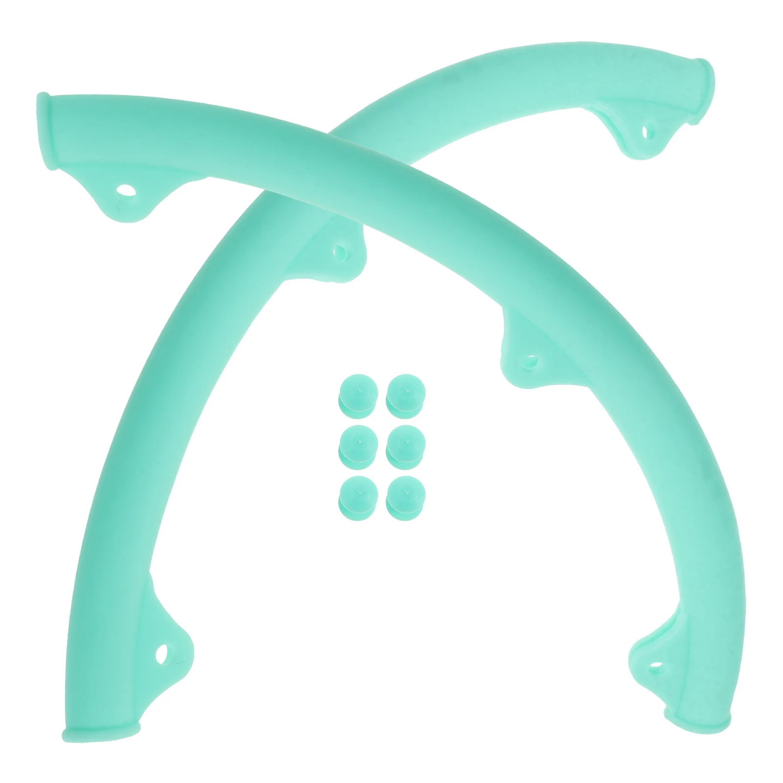 1 زوج مضرب بدمنتون الإطار حامي لينة سيليكون مقاومة للاهتراء الجبهة منحني كم غطاء للحماية إطار العمر تمديد