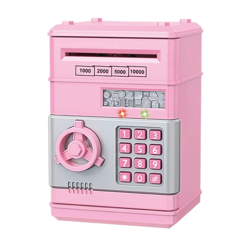 Fantasiespel Creatieve Bank Automatische Mini Veilige Munten Geldbesparend Wachtwoord Teller Codeslot Spaarpot Kinderen Geld Banking Speelgoed
