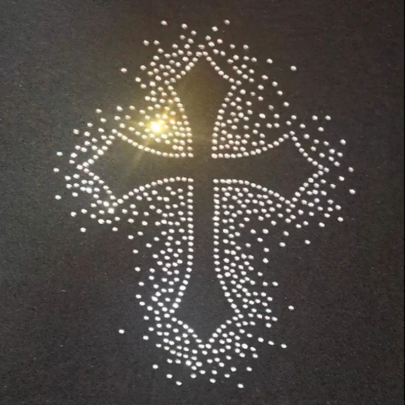 

Rhinestone Iron On Transfers, Hotfix Rhinestones Clothes Stickers, Cross Decorations, Clothing Appliques, 1 Pc Lot