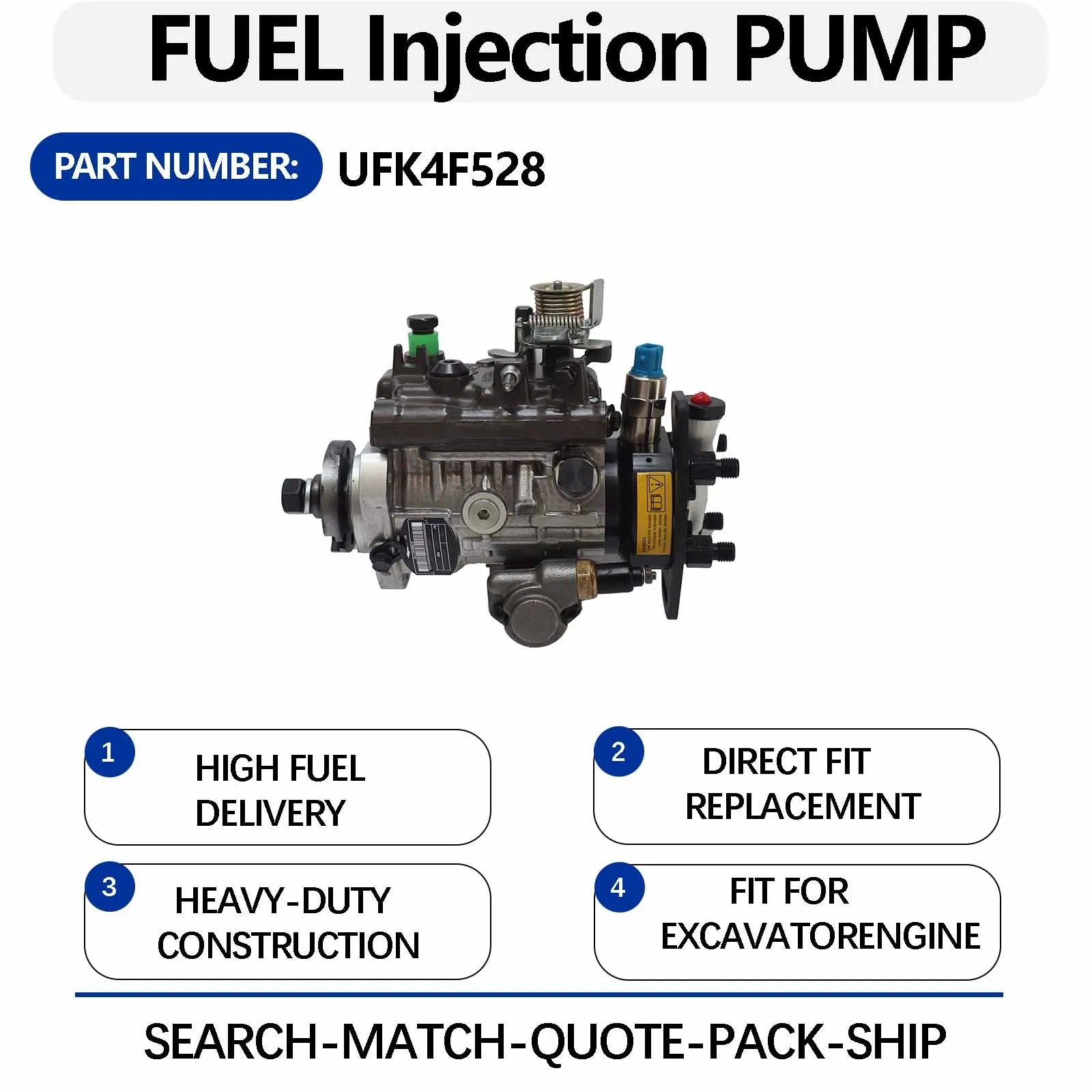 Fuel Injection Pump 8923A053G 2644F528For Delphi DP200 DP210 Engine For Perkins T4.401 LP18 Engine For Caterpillar CAT 420D