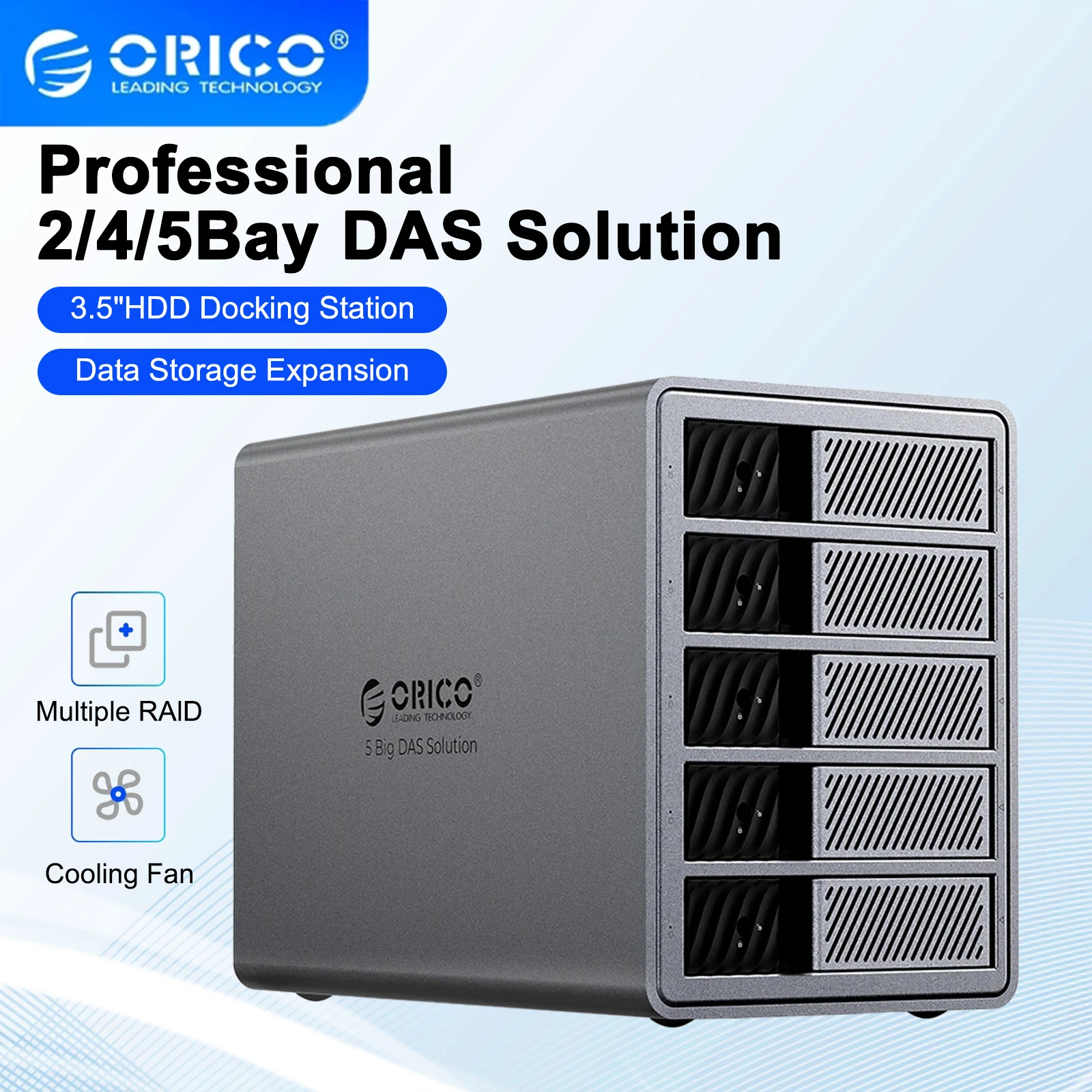 ORICO 2/4/5 Bay Hard Drive Docking Station Array 3.5