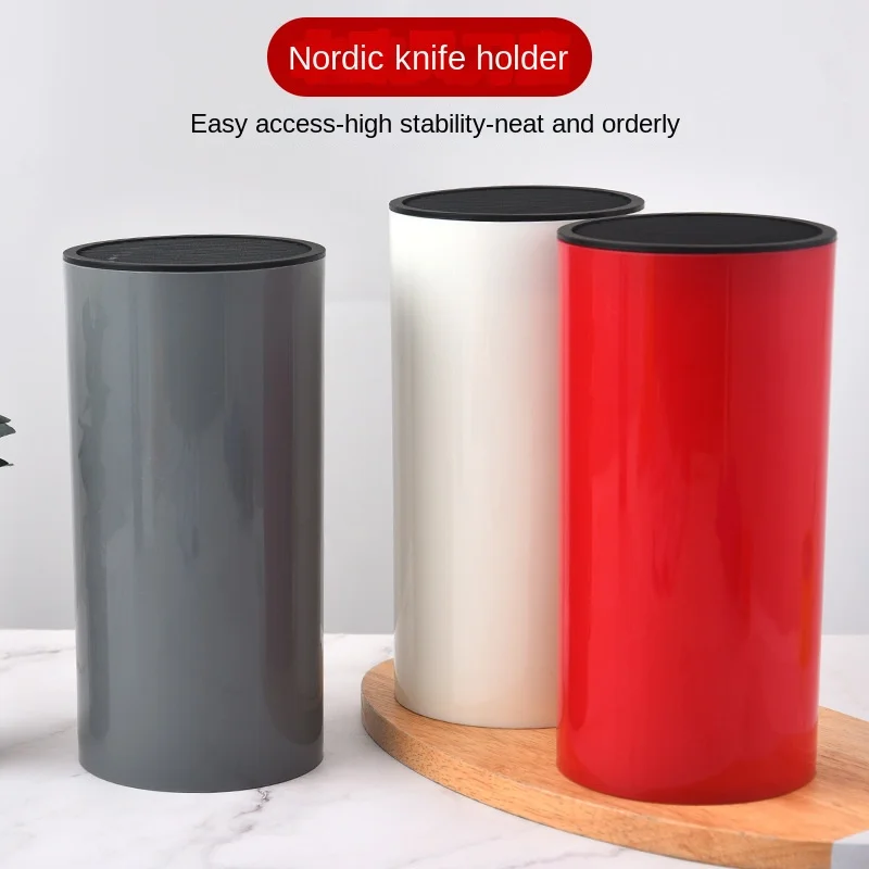 Hot Sale Fashion Knife Block Creative Plastic Knife Holder Kitchen Standing Storage Safely Stores Knives Universal Knife Holder