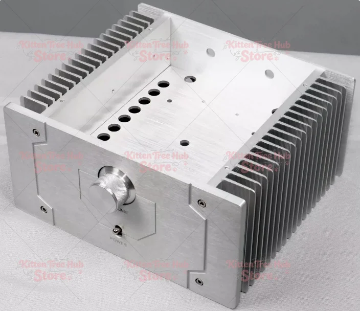 Meter Amplifier Chassis - All Aluminum with Bilateral Heatsinks