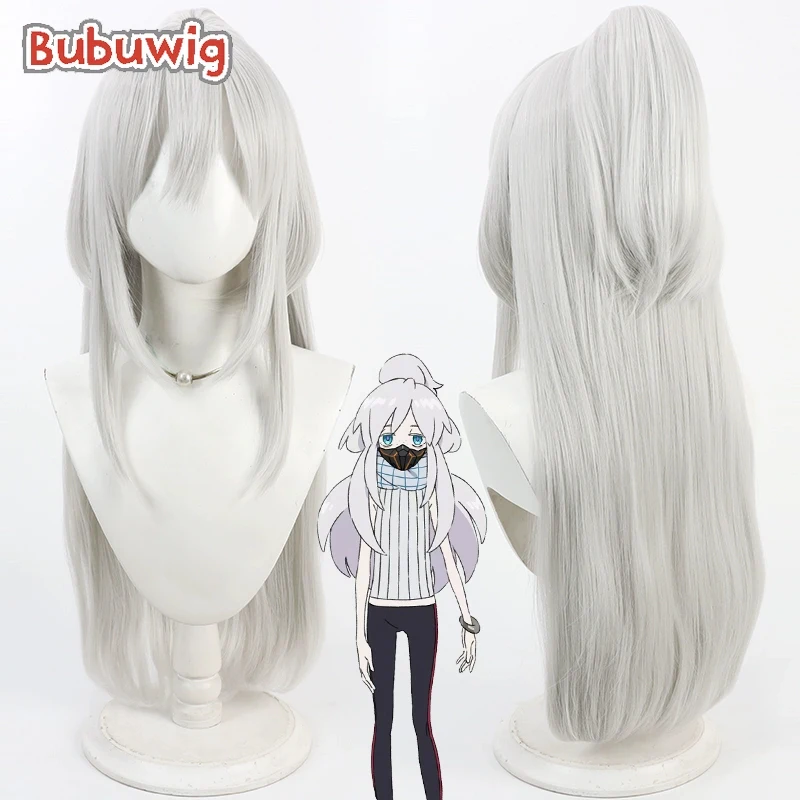 

Bubuwig синтетические волосы Deux Murasame косплей парики мобильный костюм Gundam Deux Murasame 80 см серебристо-белый парик с хвостиком термостойкий