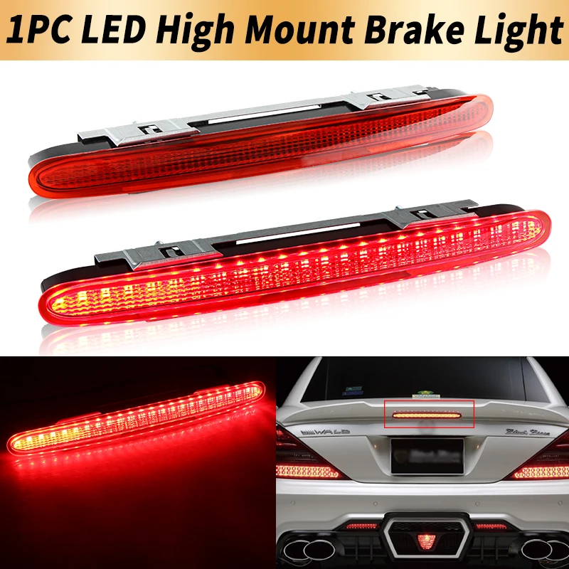 1PC LED High Mount Third Brake Light Canbus For Mercedes Benz SL R230 2001-2012 Tail Stop Warning Lamp A2308200056 Car Accessory