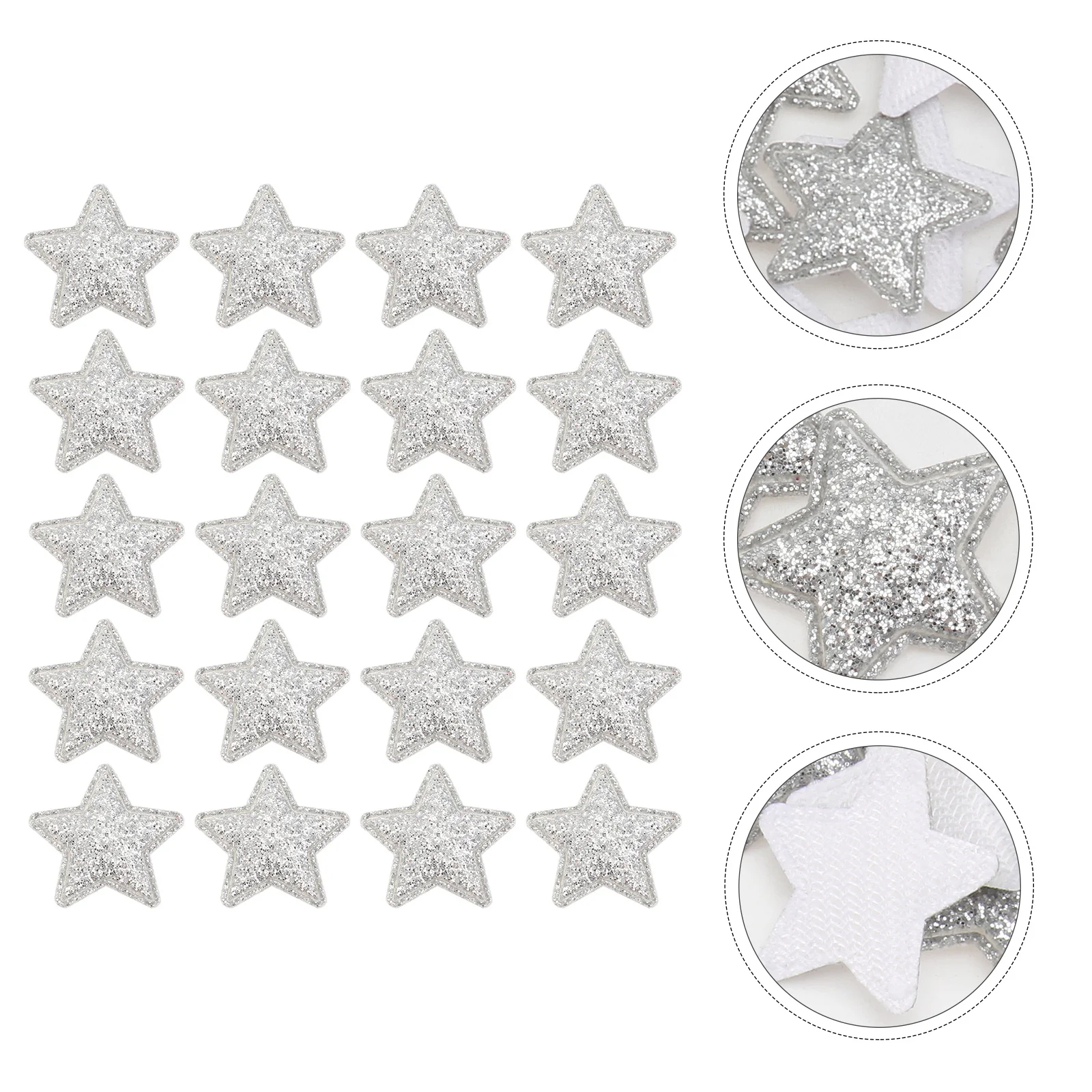

100pcs Star Cloth Patches Colorful Iron On Applique Diy Decor For Jeans Shirts Bags Hats Crafts Repair Handicraft Sewing