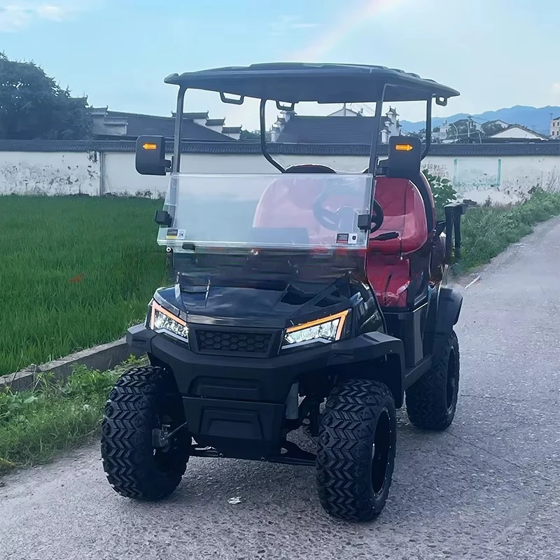 2024 Cheap Off Road Hunting Buggy 4 6 Seater Club Car 4X4 Gas Powered Golf Cart For Sale