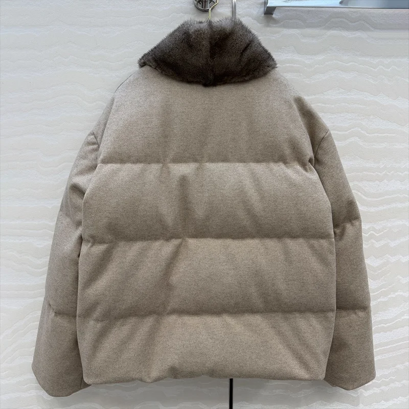 High quality Double sided women's goose down winter thick coat, cold resistant and warm clothes for woman 25121362