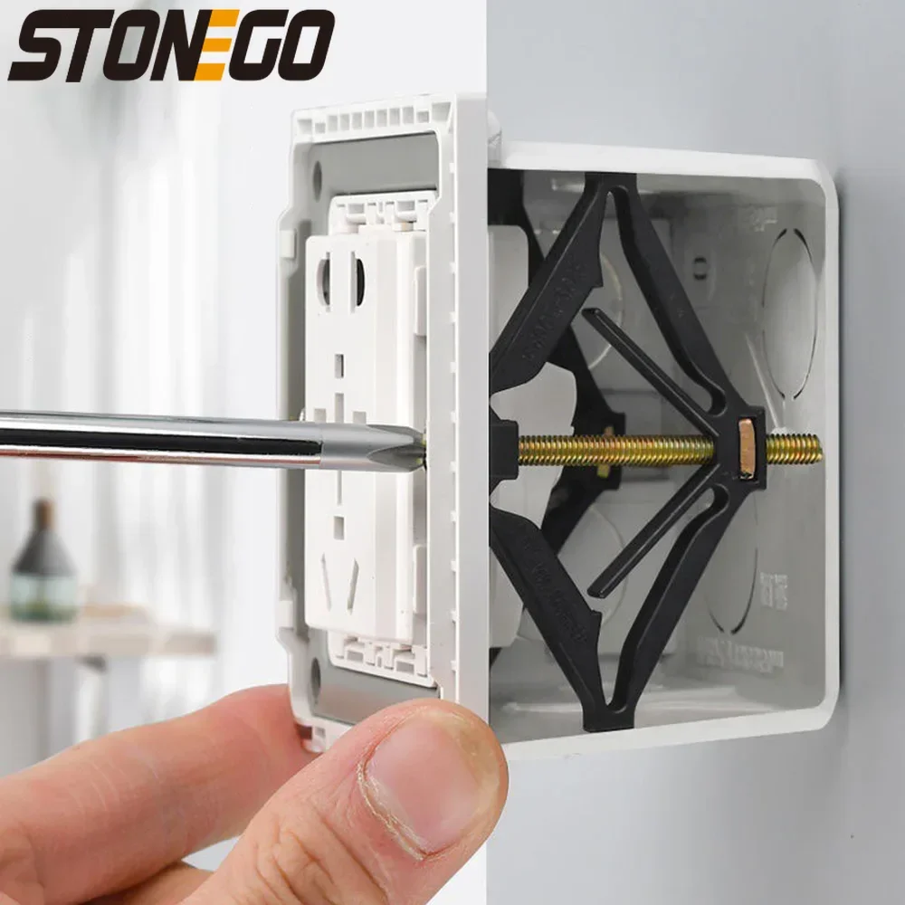 Wall Mounted Switch Box Repair Tool 86mm High Mechanical Strength Bottom Box Repair Machine 6 10 20PCS