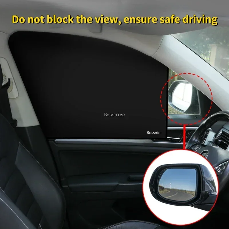 Universal Car Sunshade Window Magnetic Suction Sunshade Heat Insulation Cloth Cover Car Side Sunshade 2022