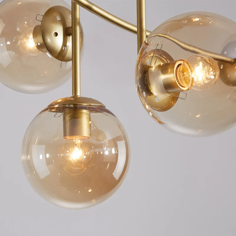 BR Modern led wall light Wall Lamps Black & Bronze Brass Gold Metal Acrylic Pipe LED Indoor lamp for living room Wall Sconce