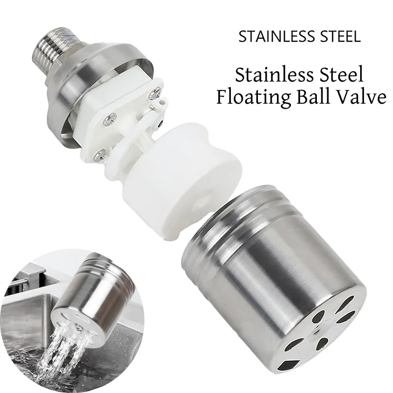 

Stainless Steel Floating Ball Valve Automatic Water Level Control Valve 1/2 3/4 Float Valve Water Tank Water Tower Shutoff Valve