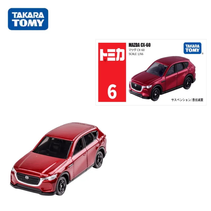 

Модель TAKARA TOMY из сплава под давлением статическая модель № 6 Mazda CX-60 SUV, коллекционный Дисплей для мальчиков, детская праздничная подарочная игрушка.