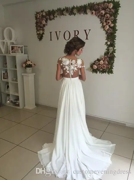 Vestido de novia Boho 화이트 웨딩 드레스, 2022 연인 해변 웨딩 드레스 우아한 보헤미안 쉬폰 레이스 신부 드레스