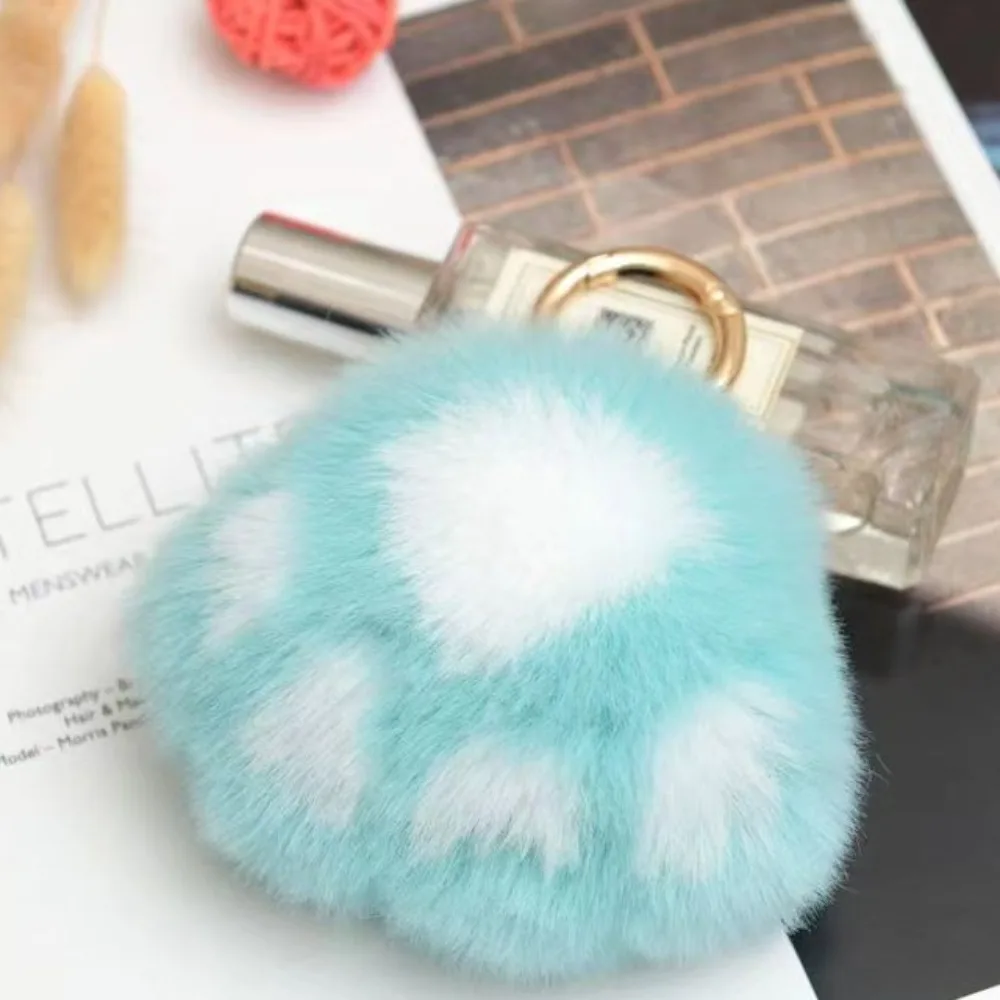 Peluche Zampa di gatto Portachiavi in pelliccia Bambola pelosa Pompon Zampa di gatto Portachiavi farcito Bambola d'amore Zampa di gatto Ciondolo Donne Ragazze