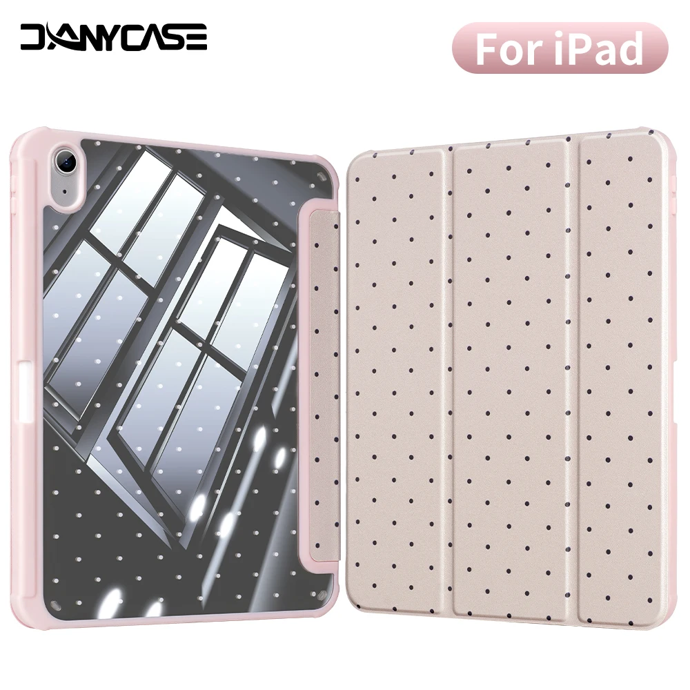 

For iPad A16 Case 11th A16/10th Generation Case Trifold Tablet Case with Pen Holder Funda for iPad 11 Air M2/M3/M4 2026/2025