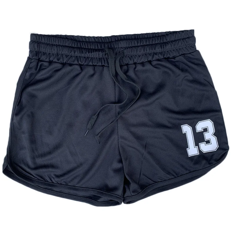 Summer Men\'s Sports Shorts Fashion Printed Mesh Quick Dry Outdoor Fitness GYM Squat Training Three-Point Basketball Shorts