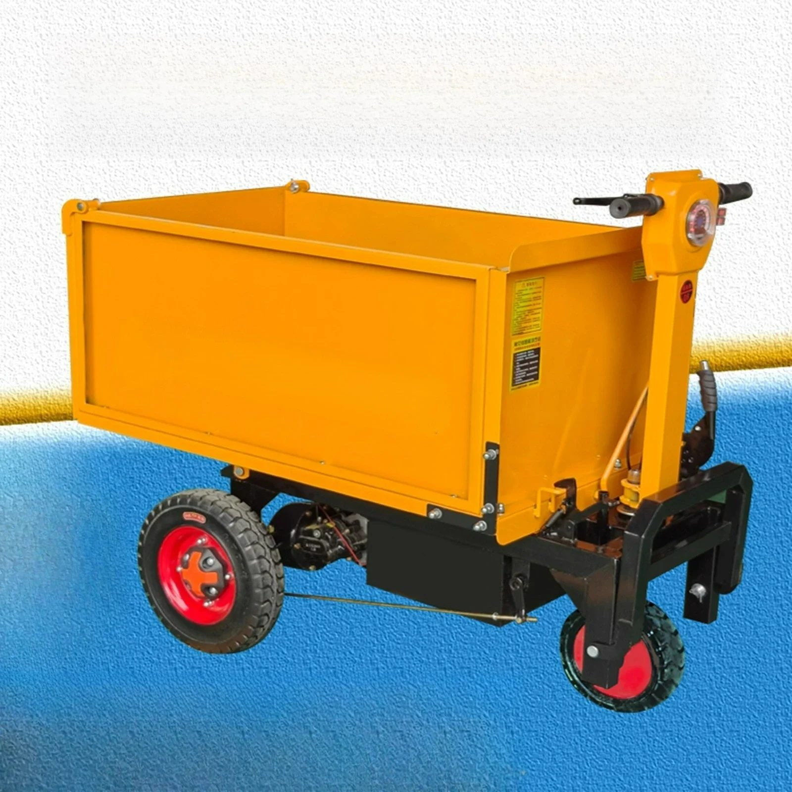 LTT， electric dump truck construction site flatbed three-wheel handling loading and unloading loading truck