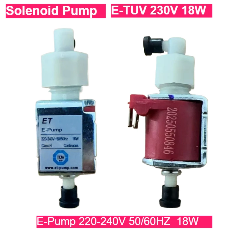ET Pump 18w   Mini Solenoid Pump 27-36cc/min 4.0Bar High Pressure Low Noise 500H Life AC230V/50Hz for Home Industry