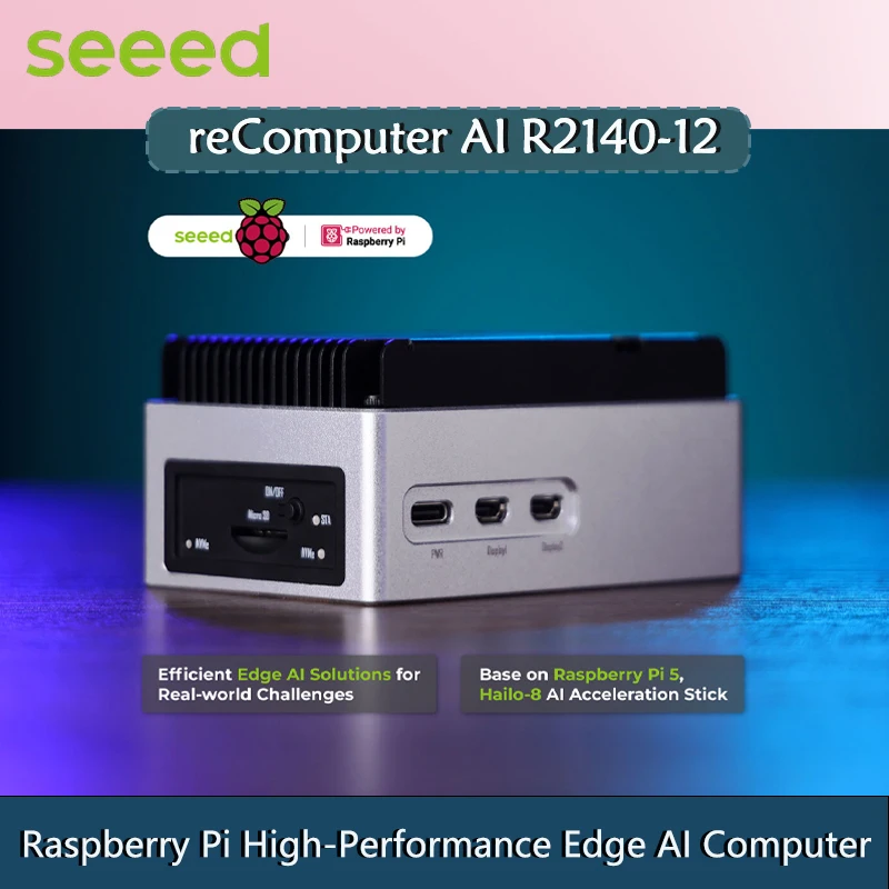 

Рекомпьютер AI R2140-12 — высокопроизводительный компьютер Raspberry Pi Edge AI на базе Raspberry Pi 5.