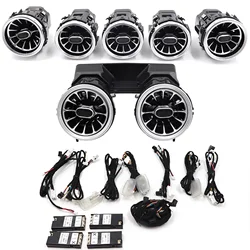 7pcs Interior Ambient Light 64 Colors For Mercedes-Benz C Class W205 2015-2021 W213 W156 W117 W176 Air Vent Lights Accessories