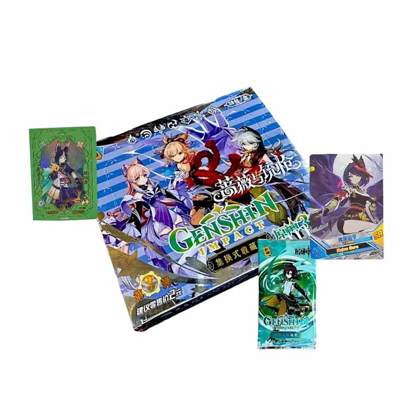 Genshin Impact Anime Character Art Collectible Cards - TCG Brand New Popular SR SSR Merchandise Toys Gift